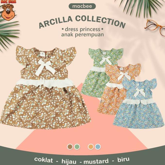 MacBee Baju Anak Perempuan Dress Princess Collection Arcilla