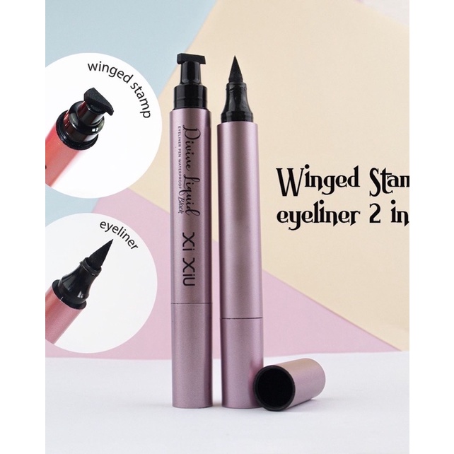 XI XIU Divine Eyeliner Pen Stamp Waterproof Black