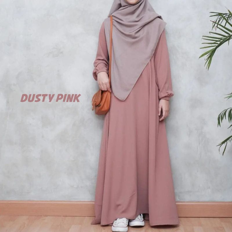 Gamis Terbaru Tangan Karet Kerut Size S M L XL XXL