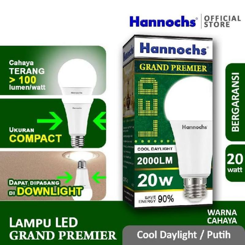 Lampu Led Hannochs 20 watt Grand Premier