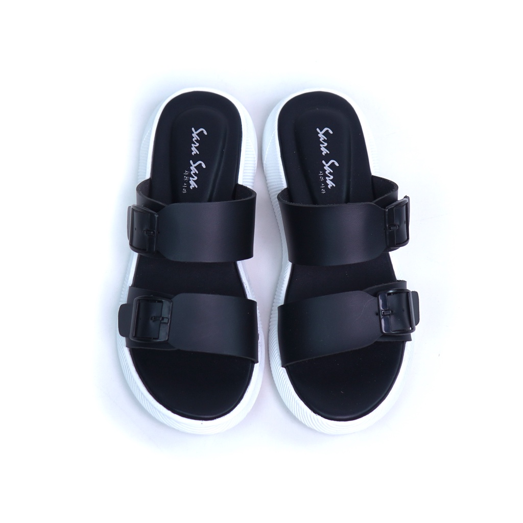 Sara Sara JEAN Sandal wanita casual sendal slop model ban dua cewe santai