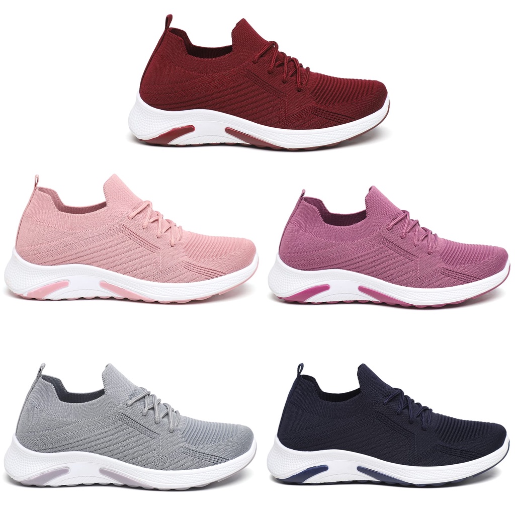 Sepatu Wanita Sneakers Wanita Pakai Tali Import Cewek Sport Shoes Kasual Fashion Shoes Wanita V1899