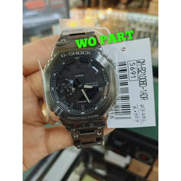 casio G-SHOCK g shock GM-B2100BD-1ADR jam tangan pria original steel OAK stainless steel B2100