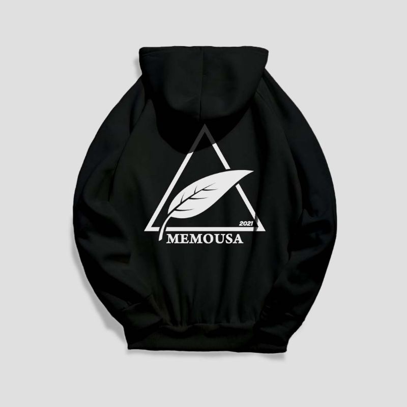 MEMOUSA hoodie leaf series hoodie black