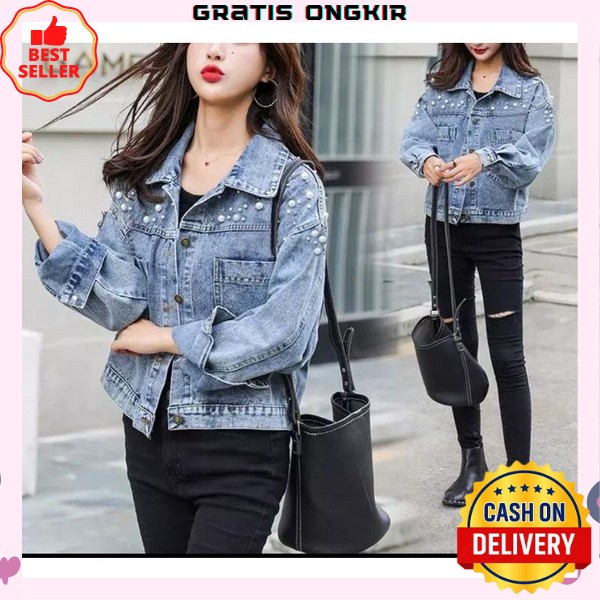Jaket Jins Wanita Over Size Jaket Lepis Jacket Jeans Wanita Murah Jaket Wanita Korea Import Cwe Dist