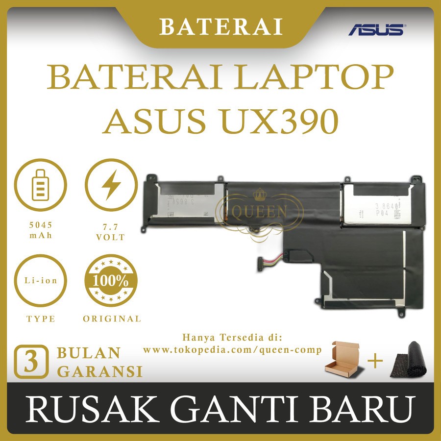 BATERAI LAPTOP ASUS ZenBook 3 UX390 UX390 UX390U UX390UA ORIGINAL
