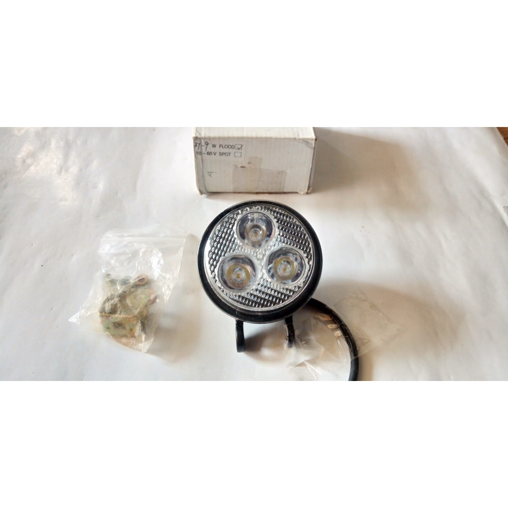 Foglamp LED 3" Lampu Kabut Bulat 3 inch Universal 12V Mobil Motor