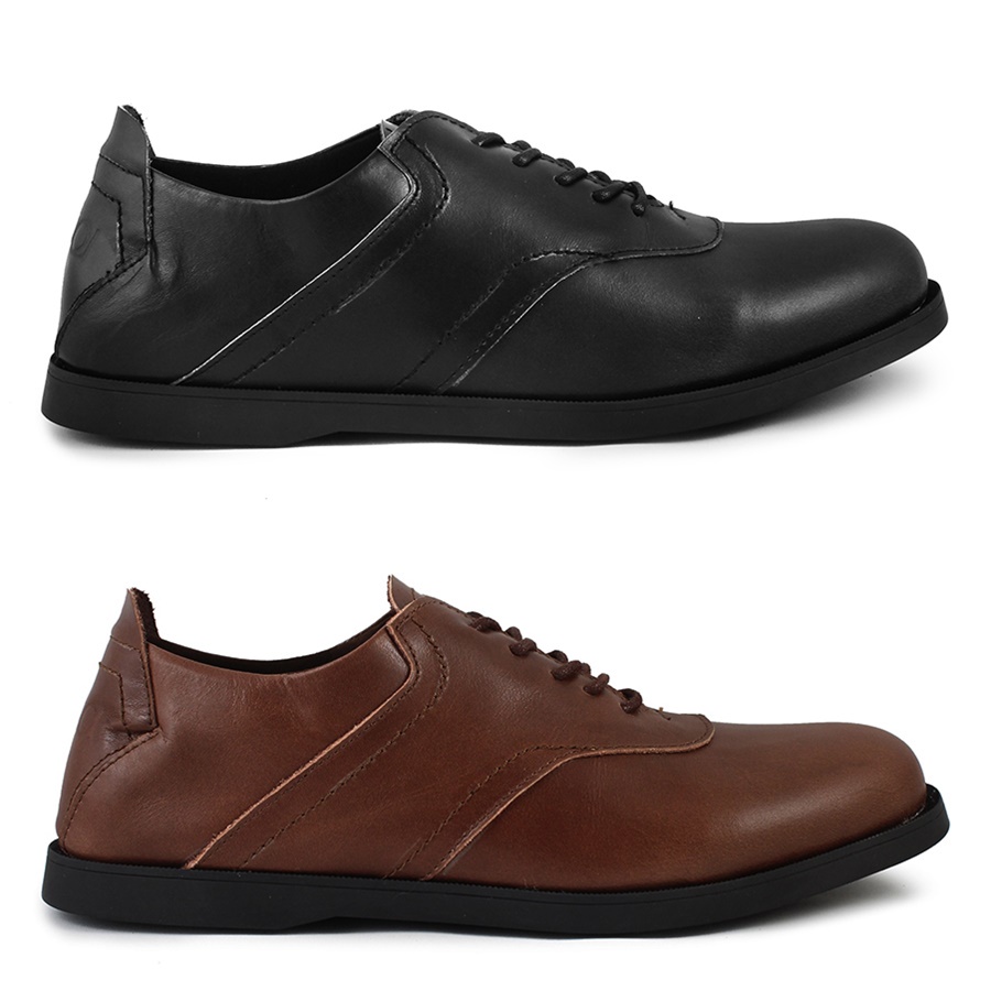 Sepatu Kulit Asli Sauqi Spancer Sepatu Formal Pria Bertali Kantor Sekolah Keren