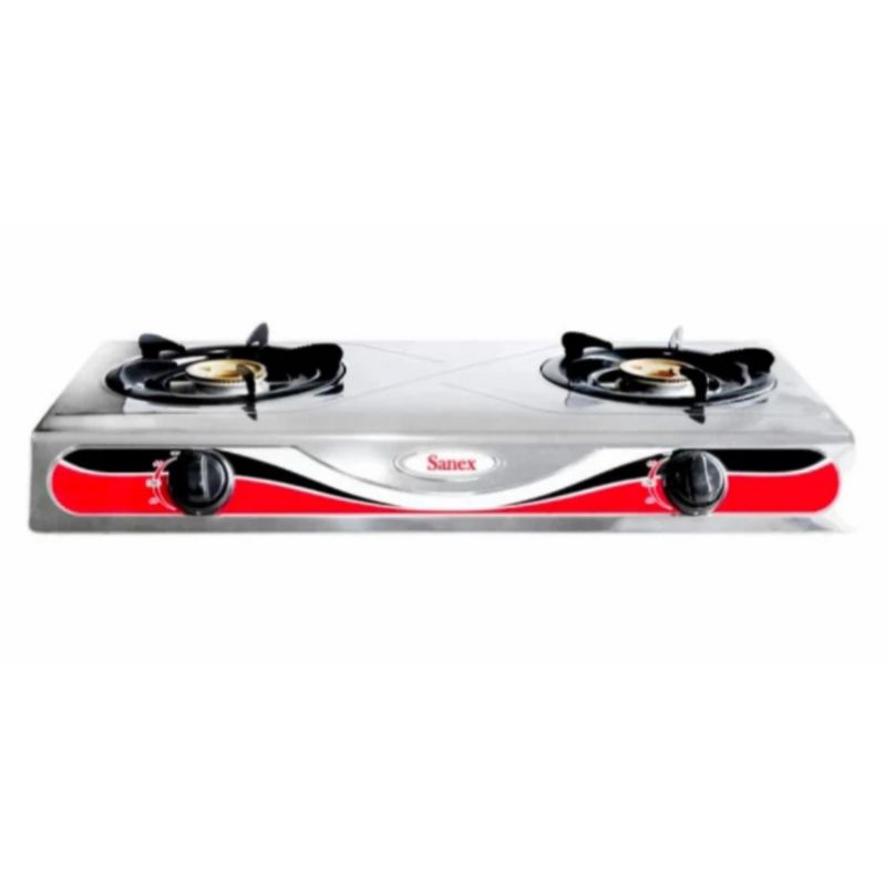 KOMPOR SANEX 2 TUNGKU STAINLESS STEEL - KOMPOR 2 TUNGKU SANEX - KOMPOR 2 MATA - KOMPOR GAS 2 TUNGKU 