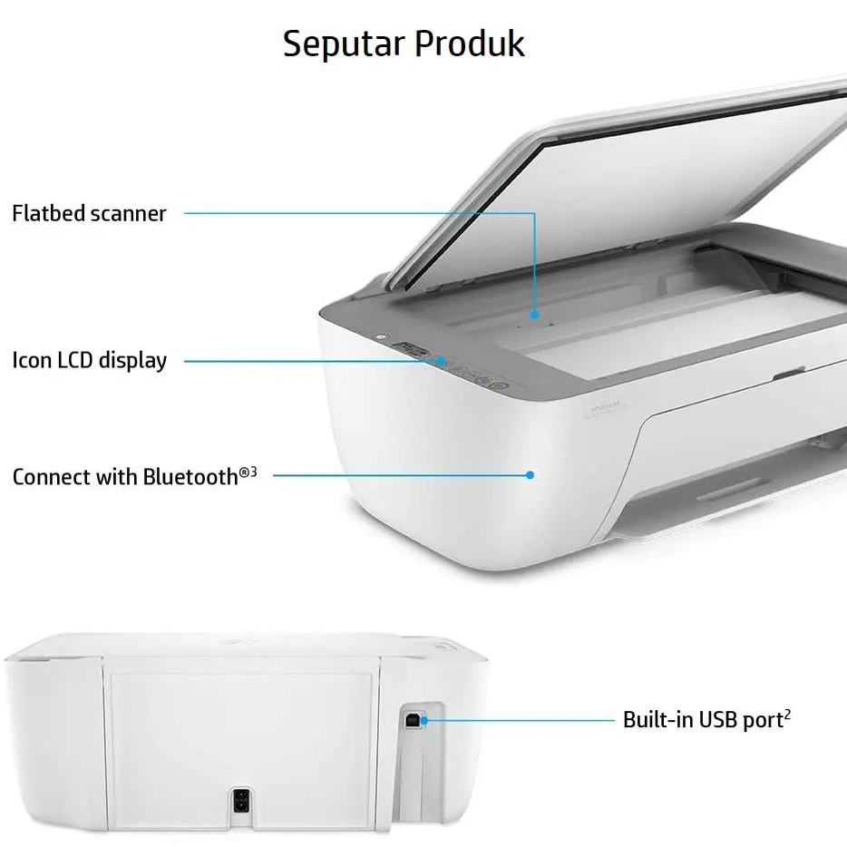 Printer Hp DeskJet Ink Advantage 2776 Print Copy Scan Wireless New Garansi Resmi