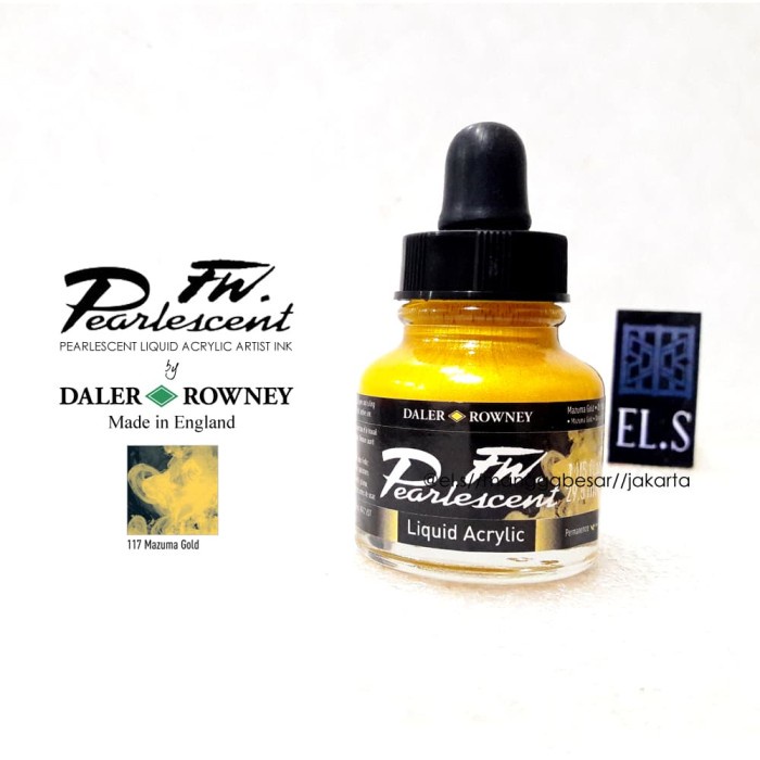 

Mantap Daler Rowney Fw Pearlescent Acrylic Mazuma Gold Hemat