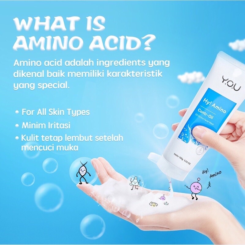 YOU Hy! Amino oil control facial wash