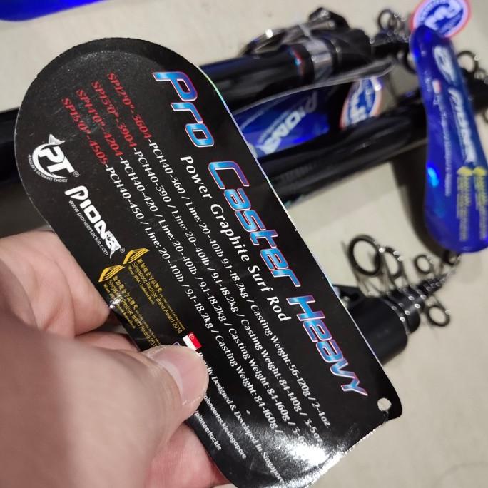 joran pioneer surf pasiran pantai pro caster heavy 360 390 420 450
