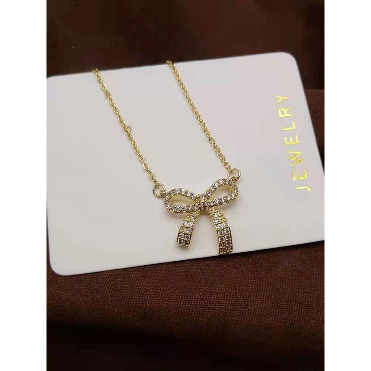 BARU MURAH KL11 Kalung Korea Model Terlaris pita ribbon cantik