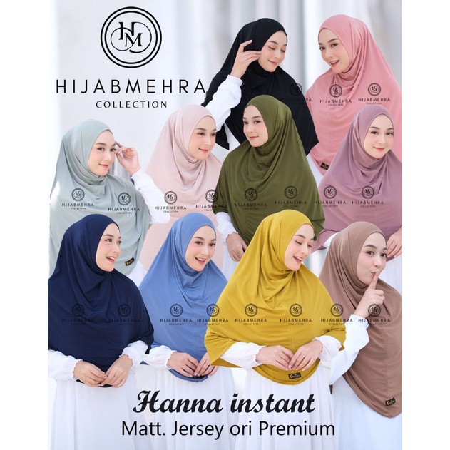 𝗦𝗛𝗘𝗟𝗢𝗩𝗘𝗦𝗛𝗢𝗣𝗣 - HIJAB INSTANT DAILY HANNA PREMIUM ORIGINAL HIJAB MEHRA JILBAB MALAY SYARI KERUDUNG BE