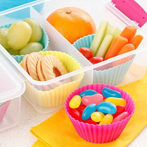 Silikon Partisi Bento / Sekat silikon bekal anak bpa free / hiasan makanan bento / silicone cup bekal anak / cetakan cupcake muffin silikon / muffin cetakan kue cupcake / peralatan bento / silikon bento / lunch box divider