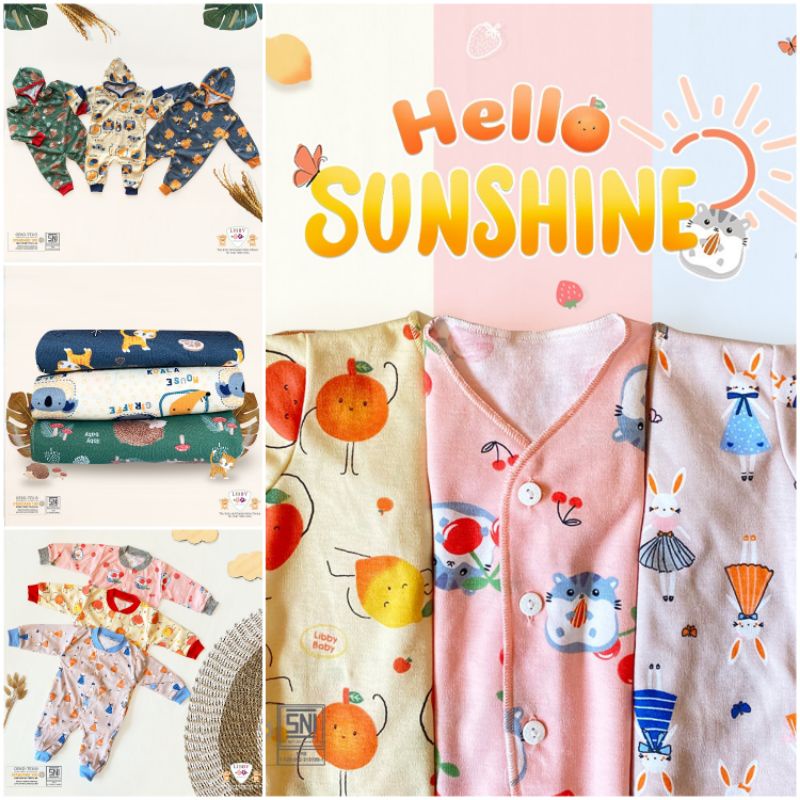 Sleepsuit Nb Libby 0-3 bulan SUNNY HILL/HELLO SUNSHINE/the ENCHANTED WILD