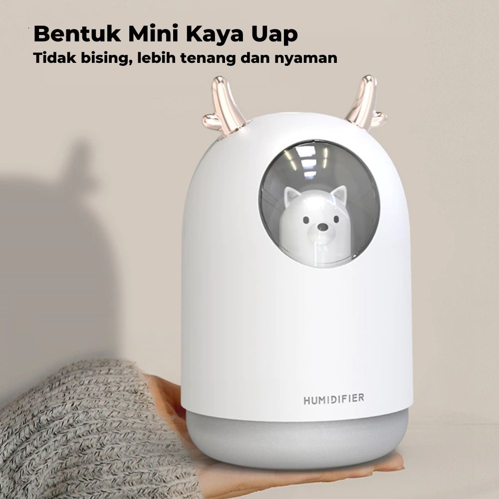 GRATIS EMAS Pet Ultrasonic Humidifier RGB Aroma Essential Oil 300ml M106 pengharum ruangan