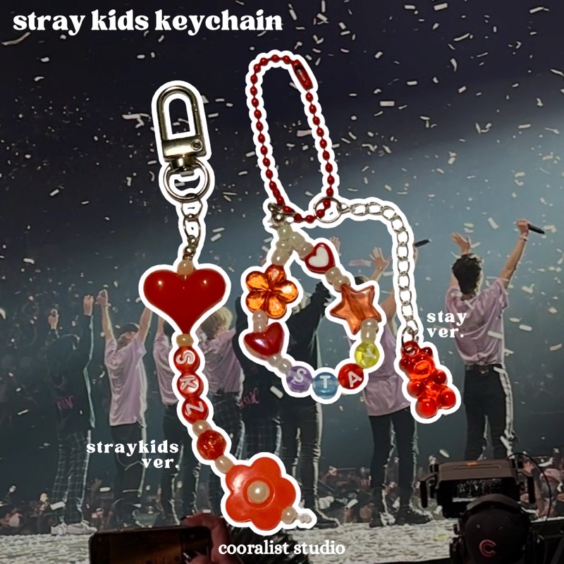 Stray Kids &amp; Stay keychain / gantungan kunci beads aesthetic