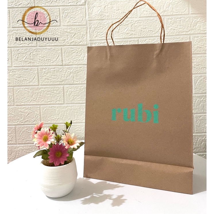 Paper Bag rubi Pembungkus Kado sendal