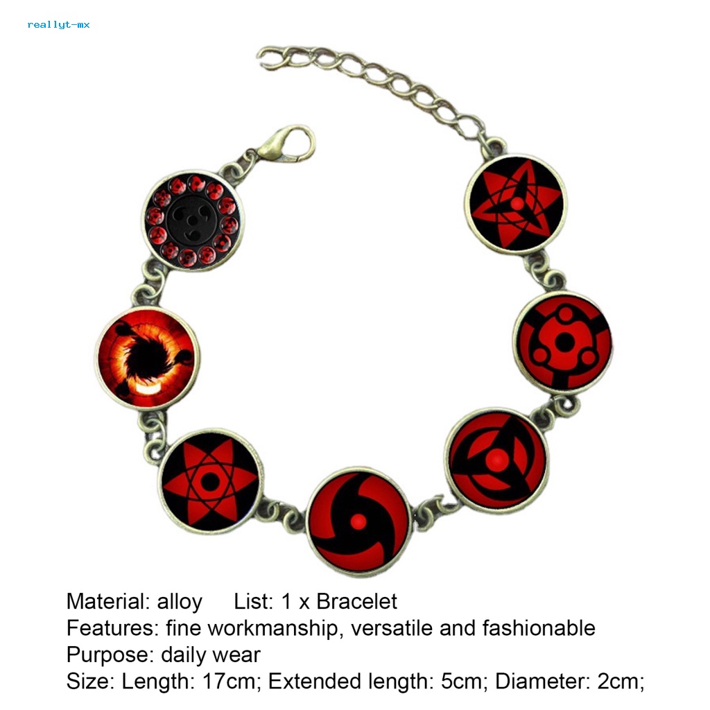 Gelang Rantai Extension Liontin Anime Naruto Sharingan Eye Untuk Cosplay