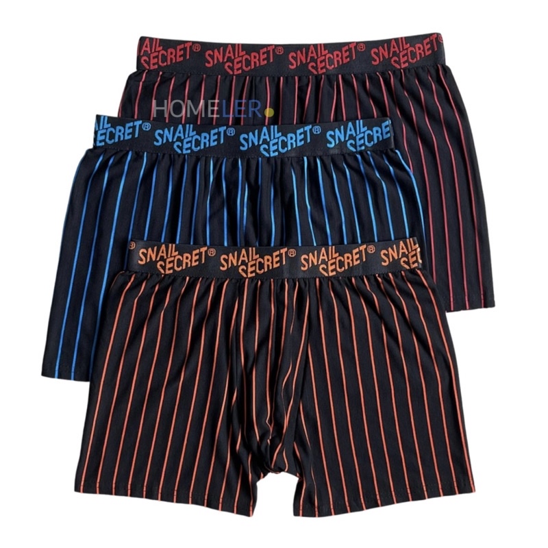 Celana Dalam Pria (1 Box Isi 3 Pcs) / Celana Dalam Boxer Motif / Sempak Boxer Dewasa