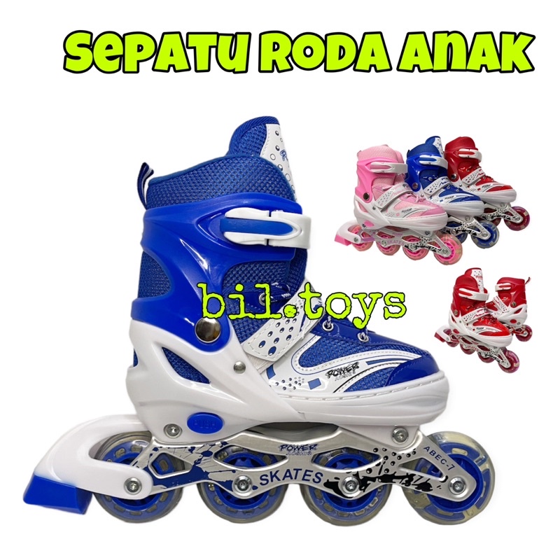 SEPATU RODA ANAK POWER INLINE SKATE BISA MODEL BAJAJ ROLLER SKATE SEPATU RODA ANAK LAKI LAKI PEREMPUAN