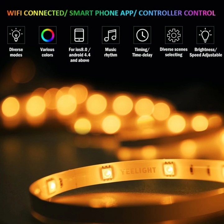 22 YEELIGHT Aurora Strip Light Plus LED RGB 2M Smart Controller YLDD04YL