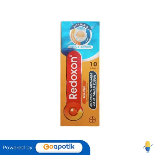 Jual Redoxon Triple Action Rasa Jeruk Tube 10 Tablet Effervescent