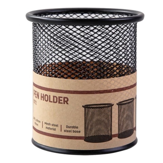

Stationery Tempat Pulpen Pen Holder Jaring Besi Cup Deli 9172 Stationery Stand