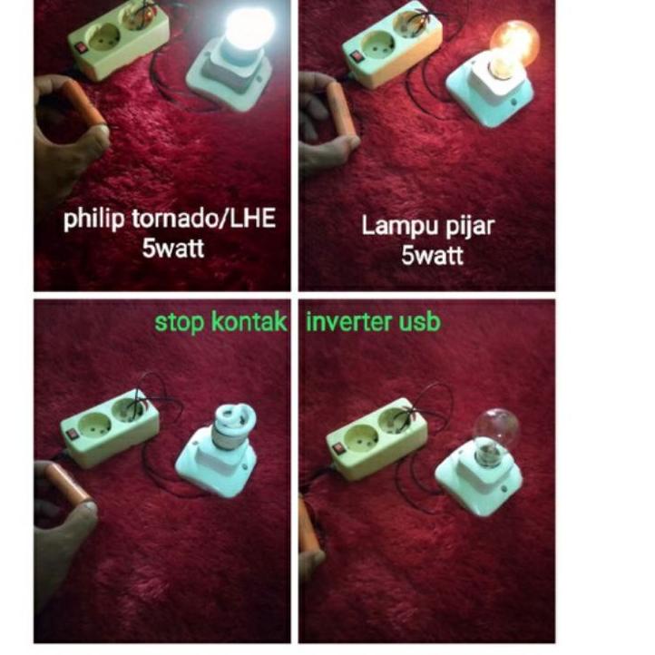 Ekstra benefit--Stop Kontak inverter usb / mini inverter Joule Thief