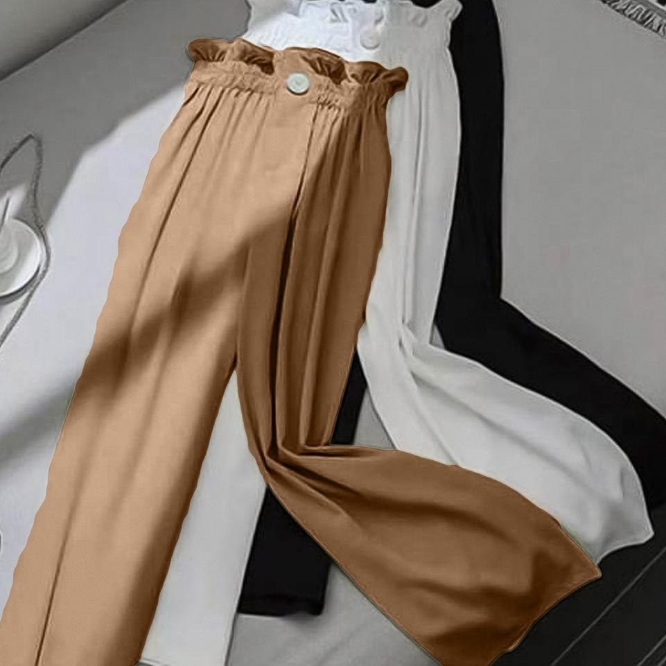 Harga Spesial Celana Wanita Kulot Panjang Terbaru 2022 Model Korea Leg Highwaist Pinggang Karet Elas
