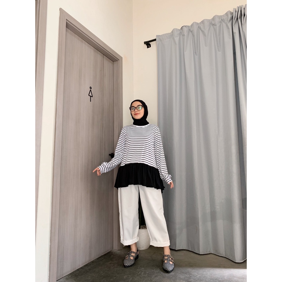 Stripon Blouse Atasan Wanita Salur By Mahyra