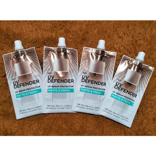 Loreal Paris UV Defender Serum Protector Matte & Fresh 5.5ml Sachet