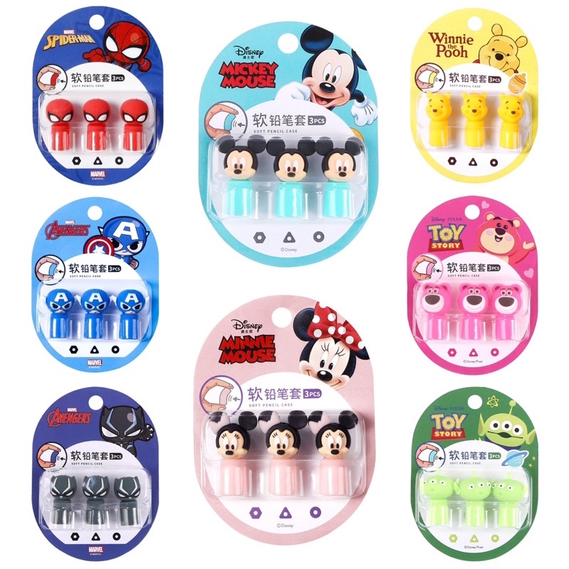 

PROMO DISNEY SILICONE PENCIL COVER TUTUP PENSIL KARET