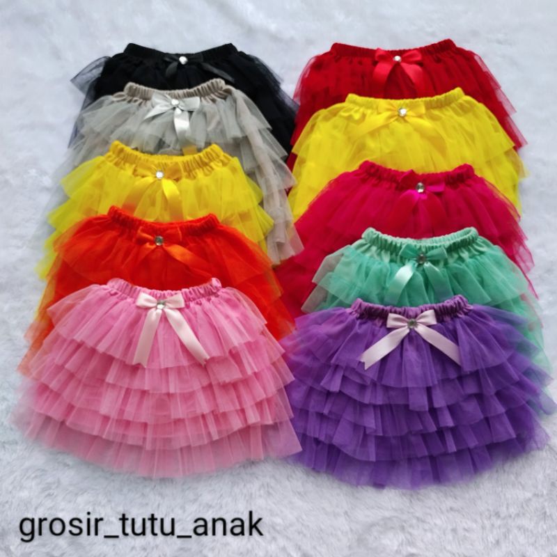Pakaian Anak Perempuan Rok Tutu Anak | Rok Tutu Umpak | Bawahan Rok Tutu Susun | Rok Tutu Anak Perem