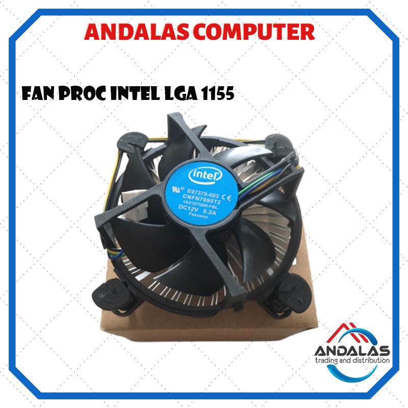 Fan Processor LGA 1155/1151/1150/1200 Standart Original Baru