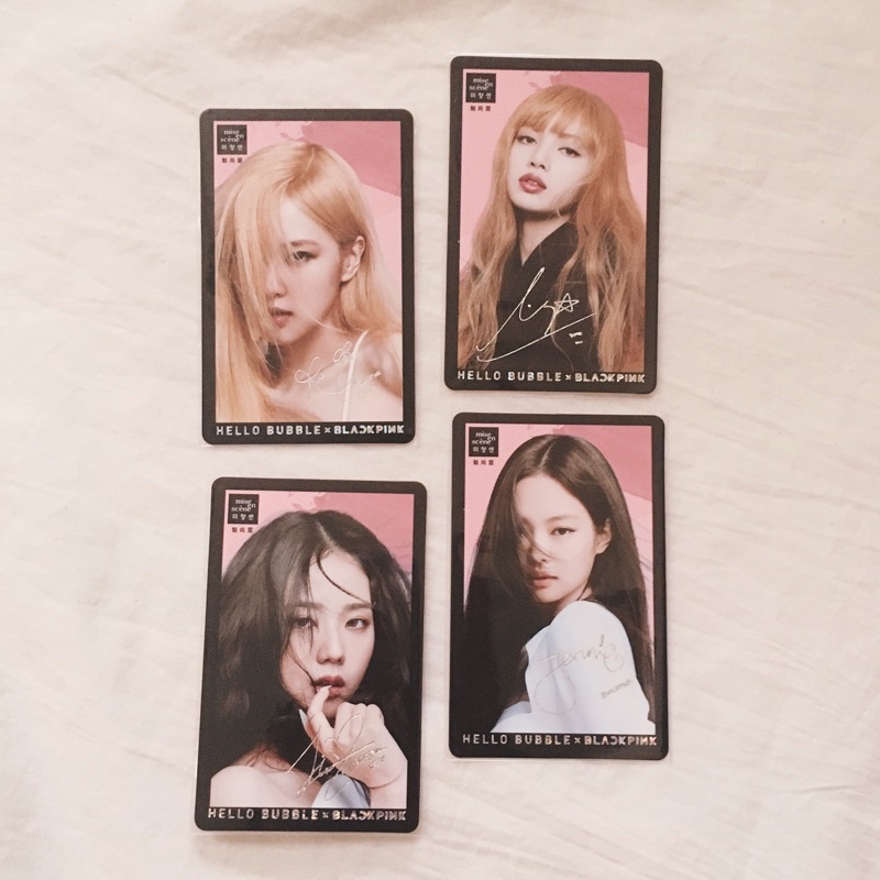 BLACKPINK 2022 CHINA HELLO HUBBLE MISE EN SCENE PC PHOTOCARD ASH TAUPE JENNIE LISA ROSE JISOO BORN P