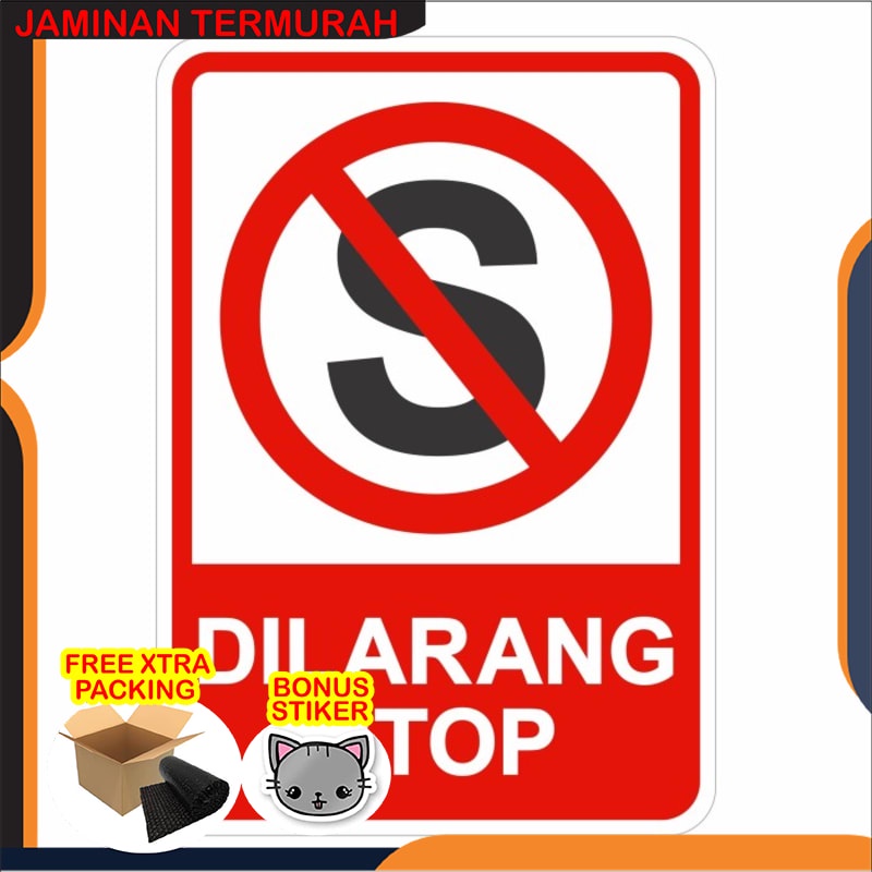 

Promo Rambu Stop Dilarang Berhenti 35cm x 50cm Plat Alumunium Keren