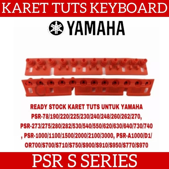 Pengganti Karet Tuts Keyboard YAMAHA PSR S Series 910 950 970 975 710 750 770 12 Keys