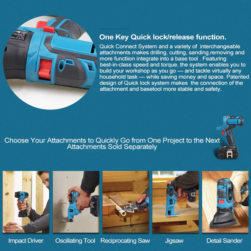 TOOL Multifunction Tool Optional Accessories / Aksesoris Multitool Brushless Bor Gergaji Aksesoris Alat Listrik