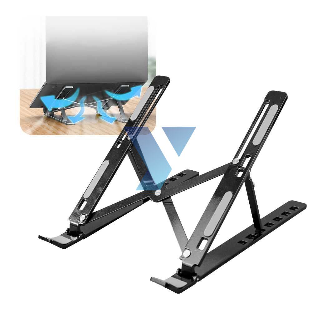 MC Laptop Stand Riser Foldable Adjustable Aluminium 7 Speed - N3 ( Al-Yusi )