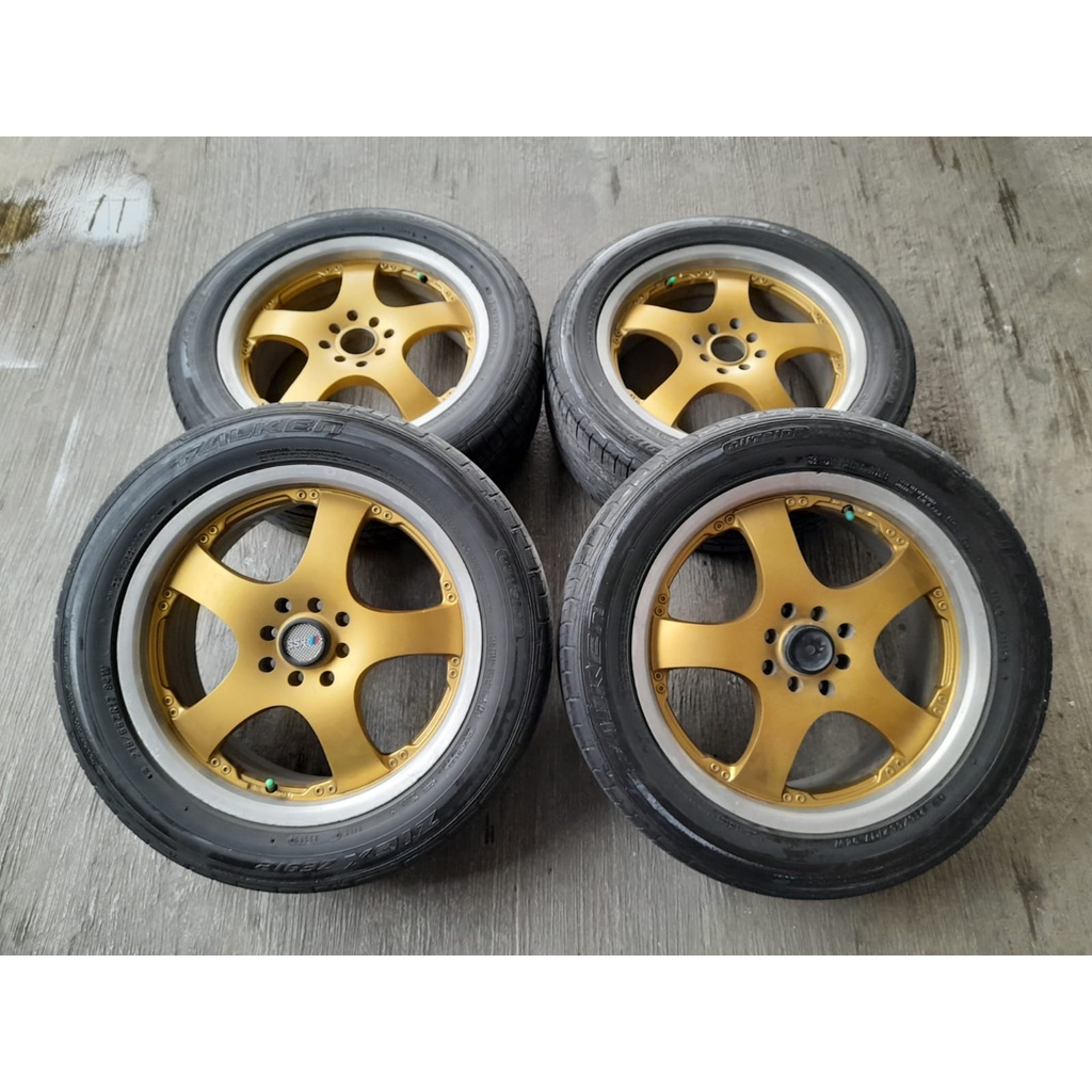 Velg Ring 17 Bekas Model SSR pcd 4x100-4x114,3 Plus Ban 215 55 R17