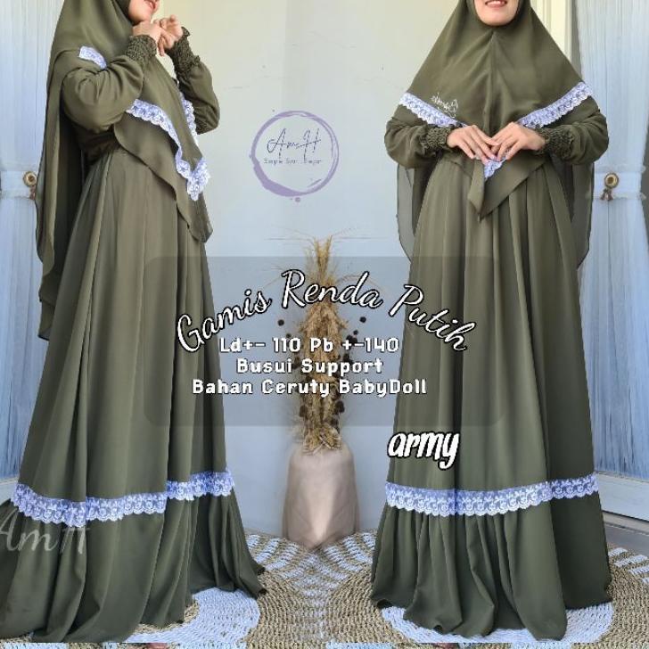 Big Sale GAMIS CERUTY RENDA PUTIH BY BERMERKS