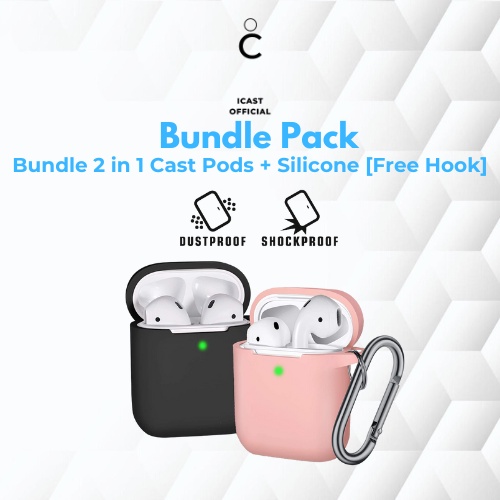 Bundle Hemat 2 in 1 Pack [Cast Pods Gen 2 + Silicone Case + Gratis Hook] by iCast