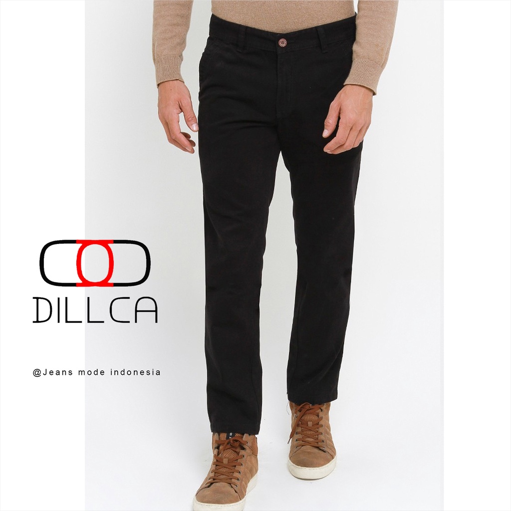 Produk baru Celana Kanvas Panjang pria original Dilca panjang reguler fit Kualitas Cardinal terbaru