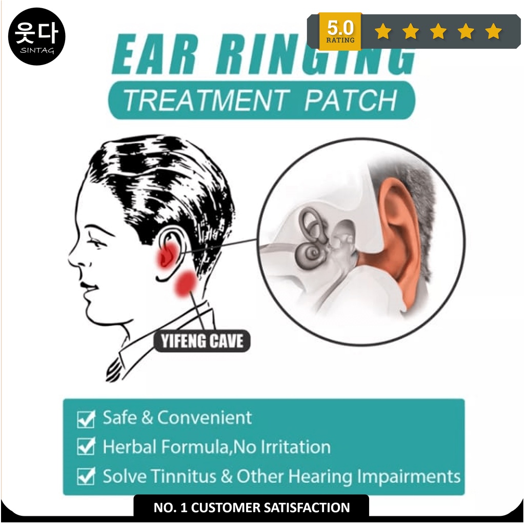 Obat Tinnitus Patch Eelhoe Herbal untuk Telinga Berdengung