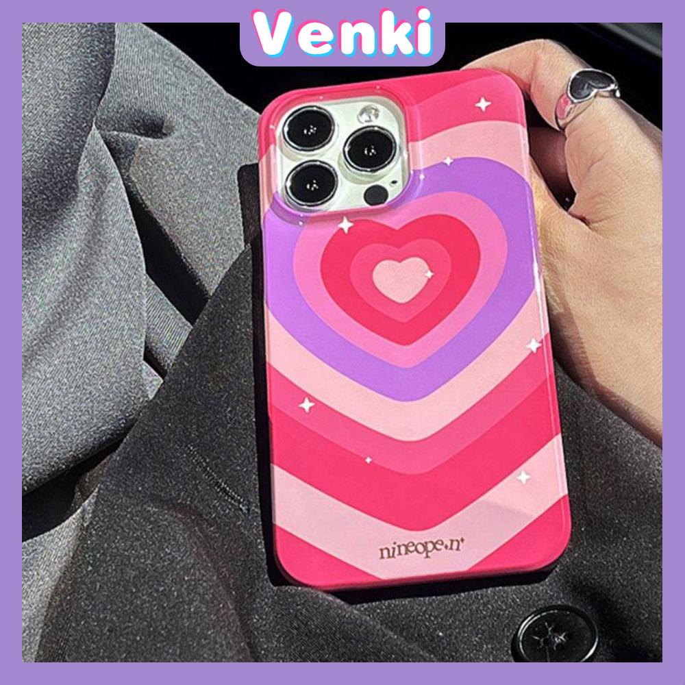 iPhone Case For 14 Series TPU Soft Case Magic Love Circles Glossy Pink Candy Case Camera Protection Shockproof For iPhone 14 13 12 11 Plus Pro Max 7 Plus X XR