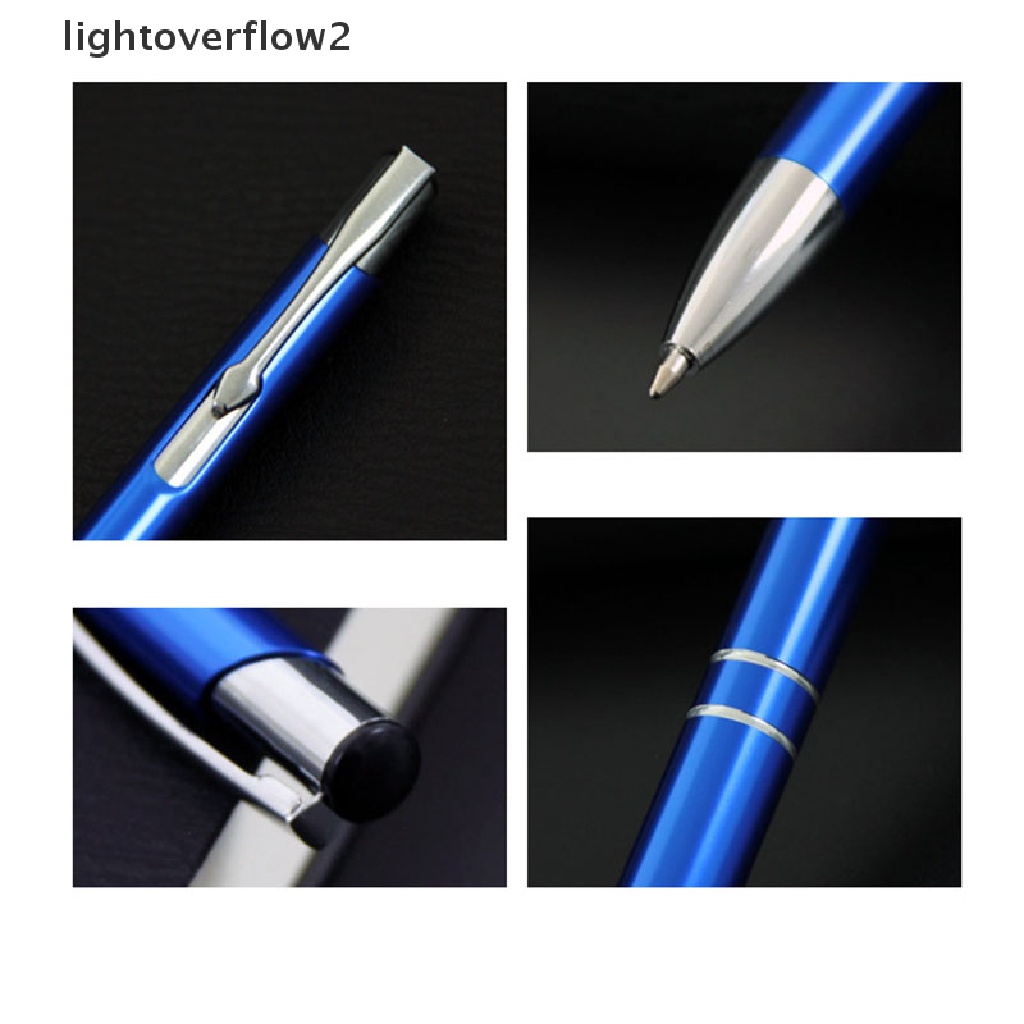 (lightoverflow2) Pulpen metal Retractable Untuk Sekolah / Kantor