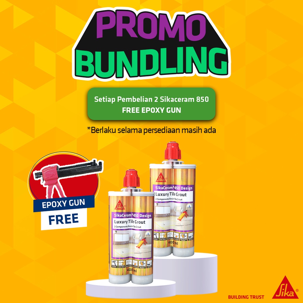 Jual Sika Promo Bundling Package Sikaceram 850 Design TileGrout Epoxy